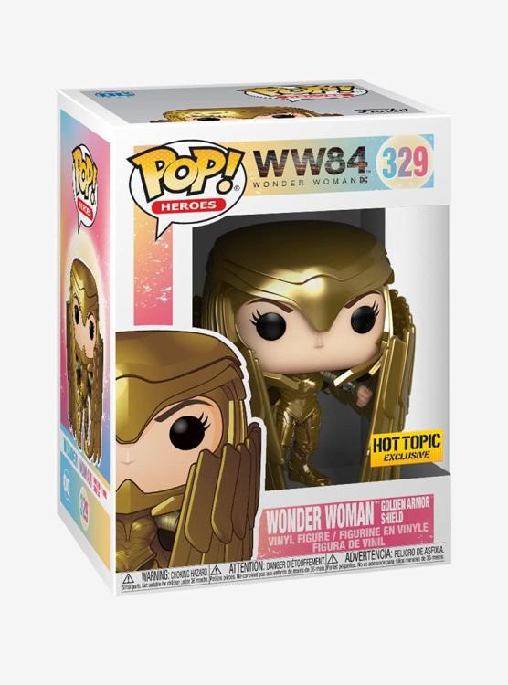 Funko Pop ! Dc Heroes Ww1984 (329) Wonder Woman Gold Metallic - Vinyl Figure 9Cm