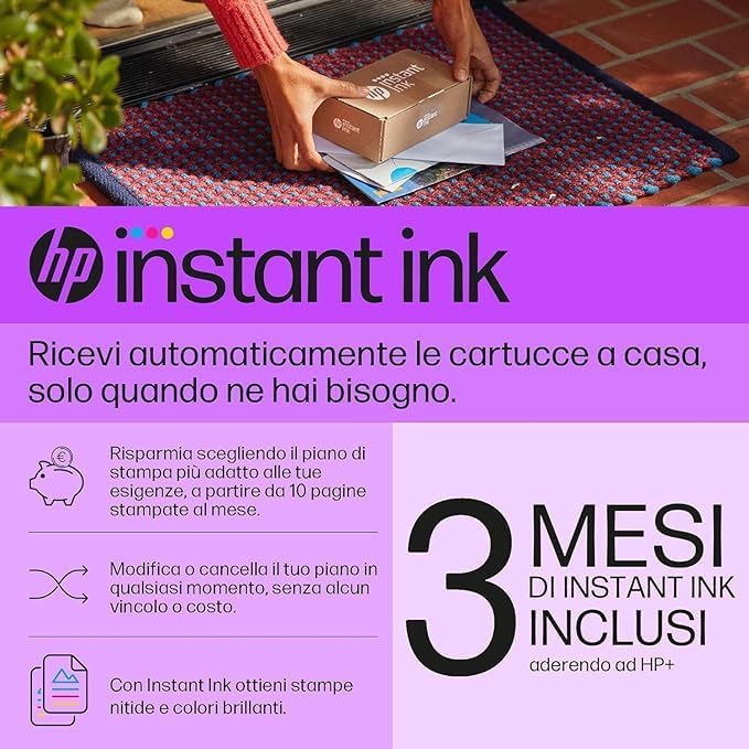 Hp Stampante Multifunzione A Colori Deskjet 4220E Wi-Fi Bluetooth 5.5 Ppm Pc Usb