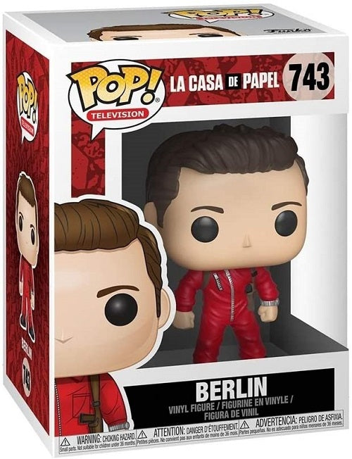 Funko Pop La Casa De Papel 743 Berlino Casa Di Carta Vinyl Berlin Figure Statua