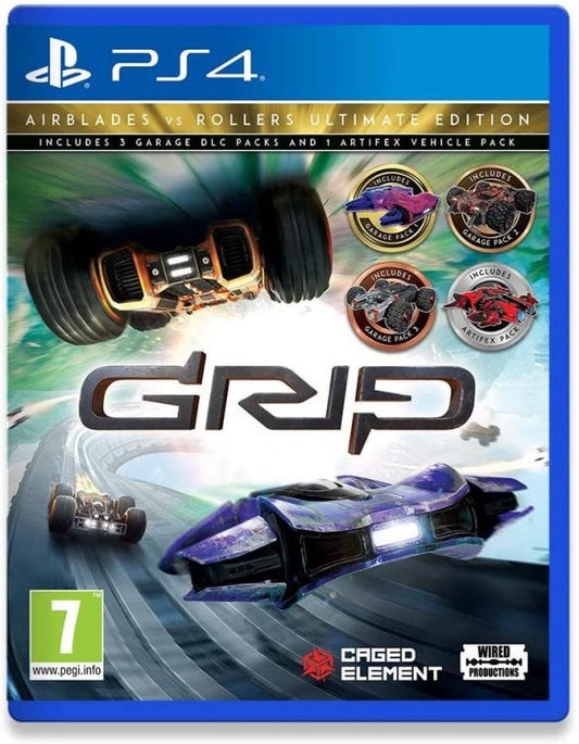 Grip: Combat Racing Airblades Vs Rollers Ultimate Edition Ps4 Gioco Italiano