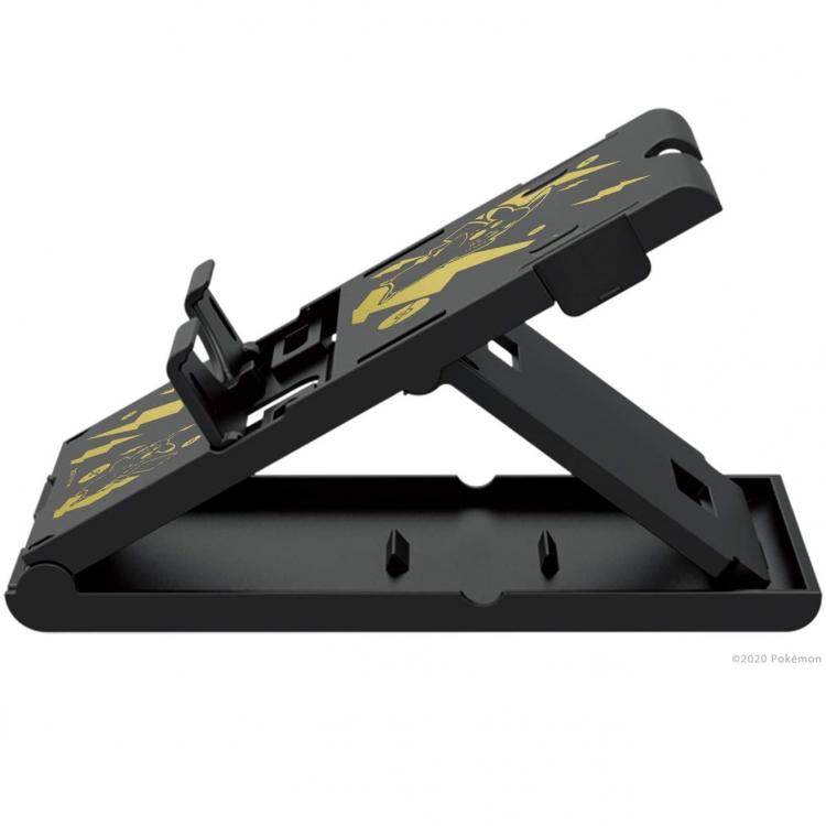 Hori Playstand Pikachu Black & Gold Pokemon Supporto Per Nintendo Switch E Lite