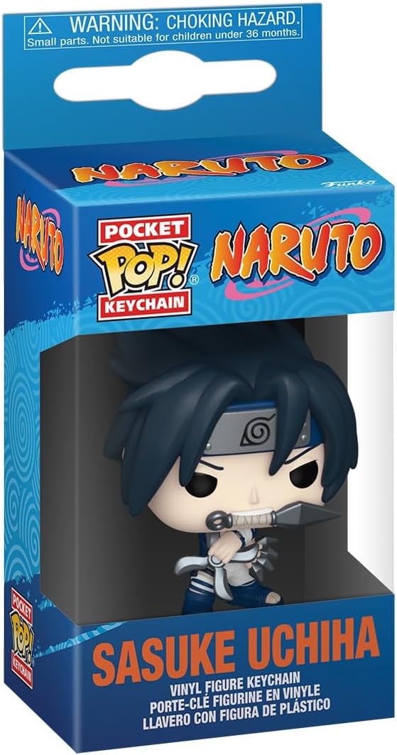 Funko Pop Pocket Keychain Naruto (Sasuke Uchiha) Key Portachiavi