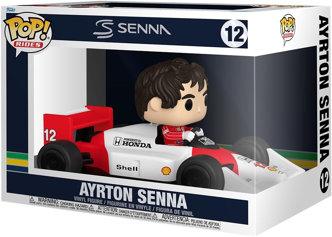 Funko Pop ! Riders - Super Deluxe: McLaren (12) Ayrton Senna 25cm
