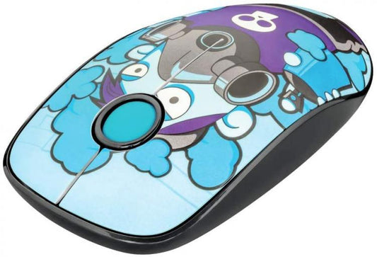 Trust Mouse Ottico Sketch Silent Click Silenzioso Wireless Usb Senza Filo Blu