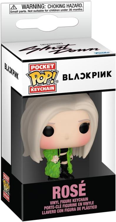 Funko Pop ! Keychain Pocket Blackpink - (Rose) - Portachiavi Vinyl Figure 4Cm