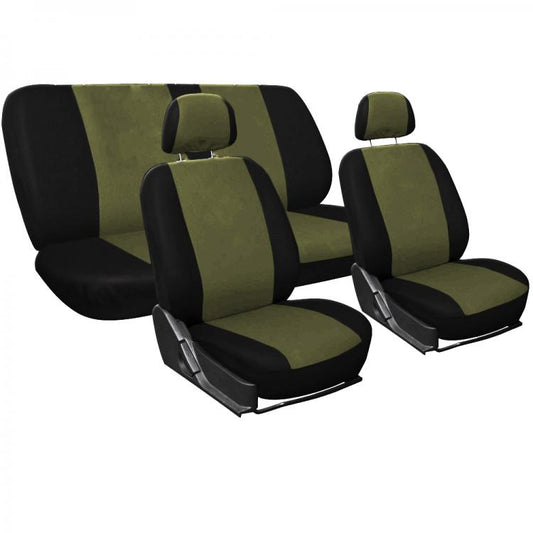 Topdrive | Kit Coprisedili Universali Per Auto Anteriore Posteriore Beige / Nero