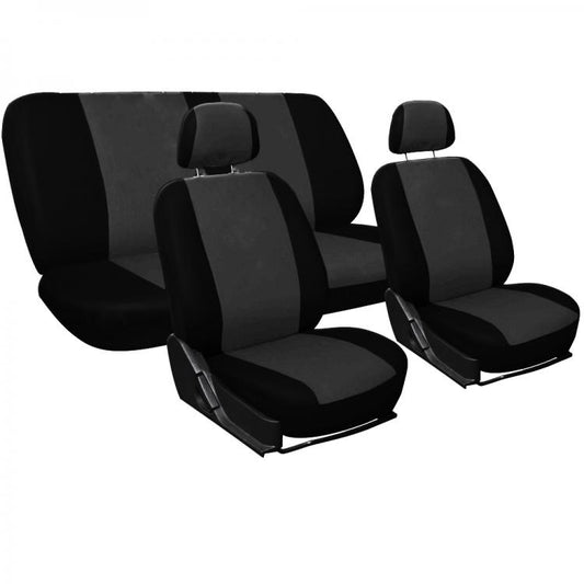 Topdrive | Kit Coprisedili Universali Per Auto Anteriore Posteriore Grigio/Nero