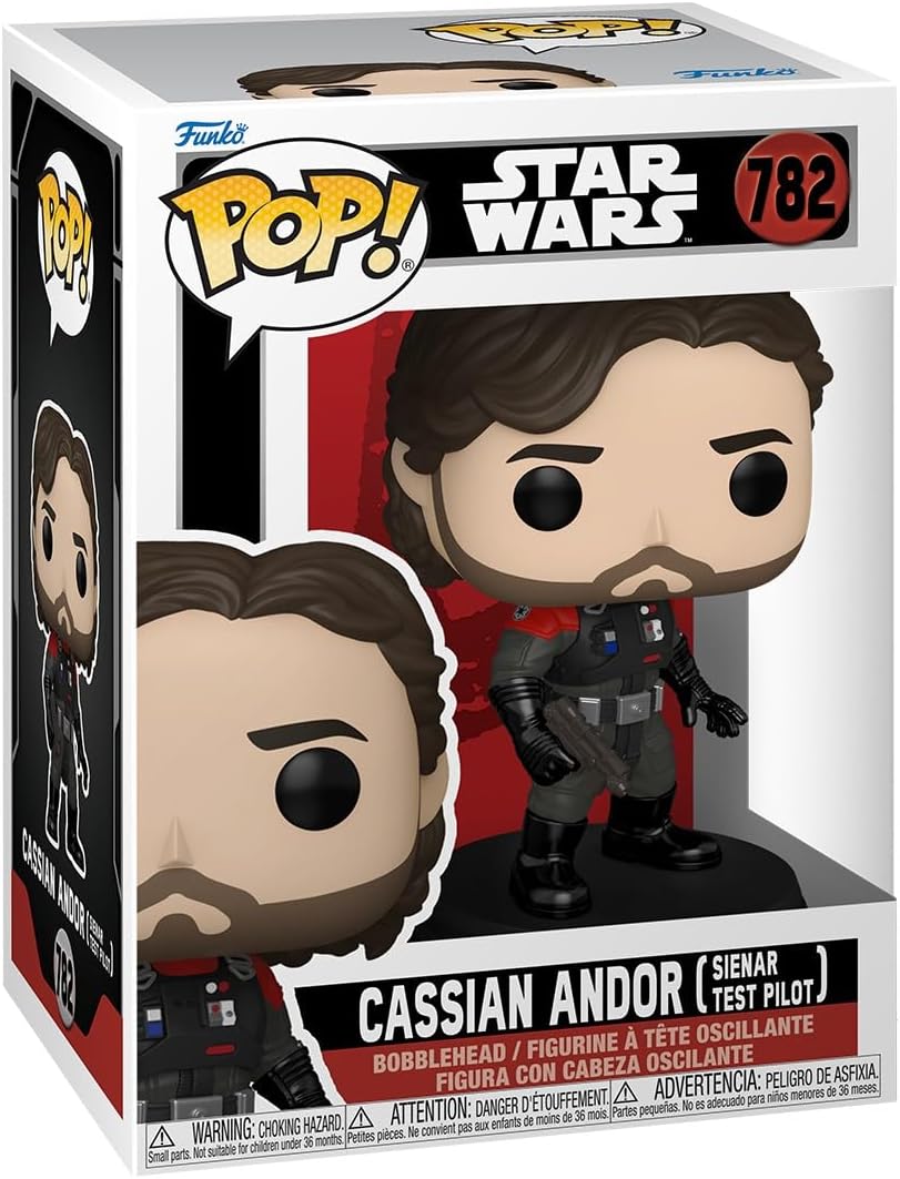 Funko Pop ! Movies - Star Wars (782) Cassian Andor (Sienar Test Pilot) Vinyl 9Cm