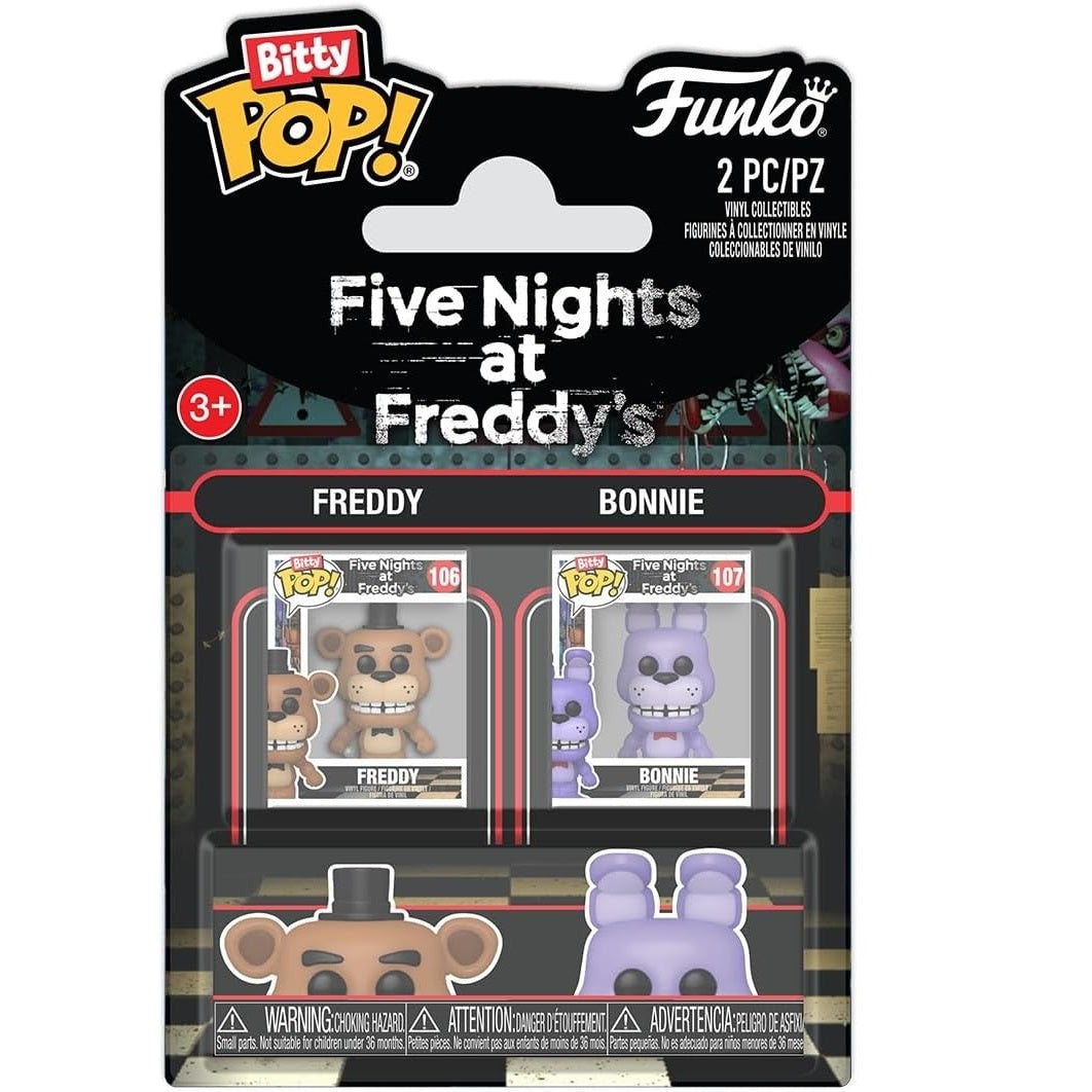 Funko Bitty Pop ! Five Nights At Freddy's - Freddy (106) & Bonnie (107)