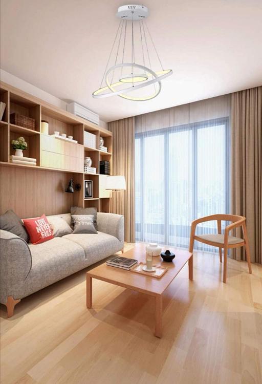 Lampadario Pendente Led 48W Cerchi Con Anelli Bianco Moderno Salone Luce Calda