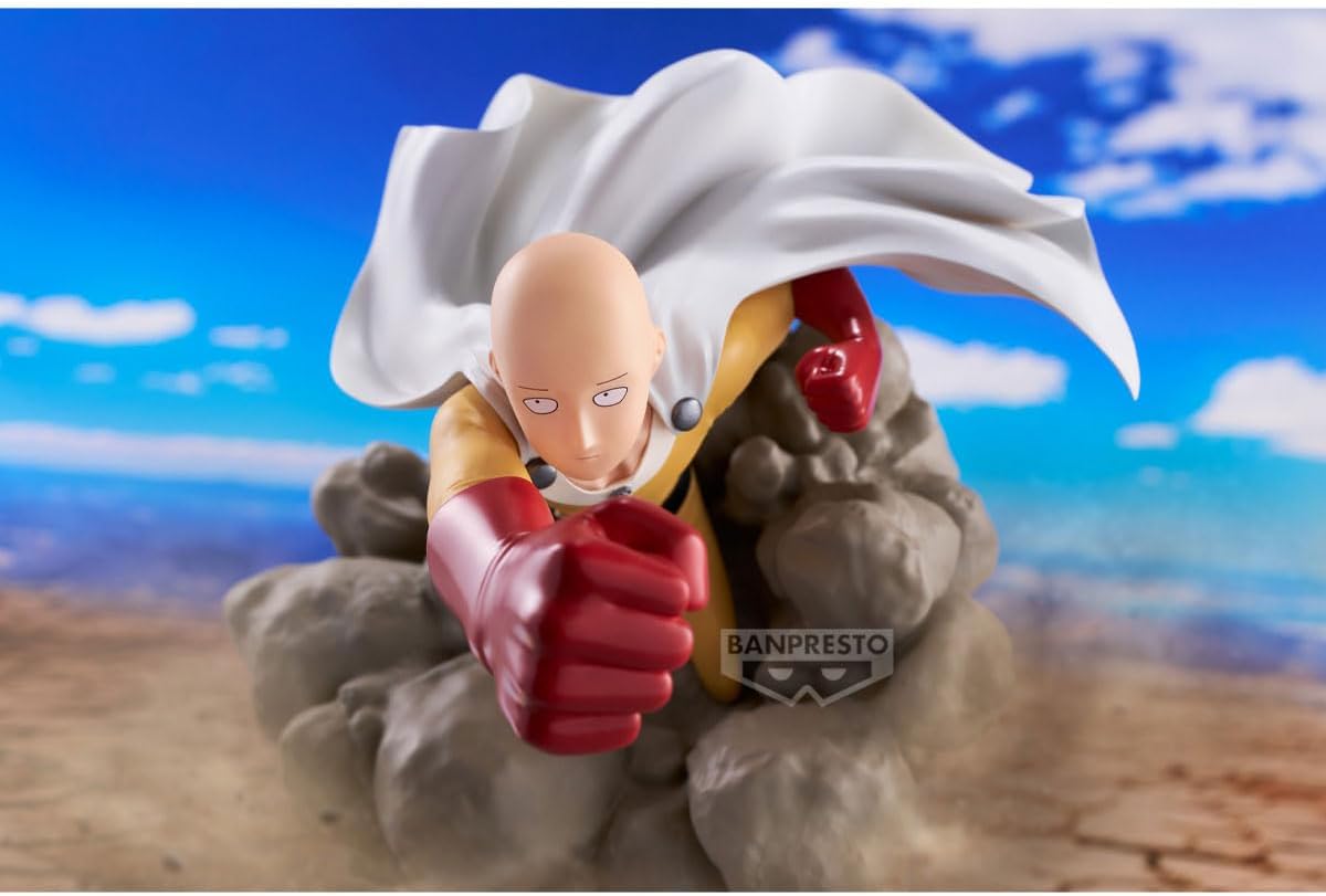 Banpresto One Punch Man: Saitama Statua Da Collezione - Figure 15cm PVC
