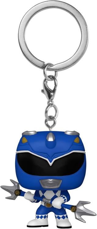 Funko Pop ! Keychain Tv Power Rangers 30Th - (Blue Ranger) Portachiavi Vinyl 4Cm