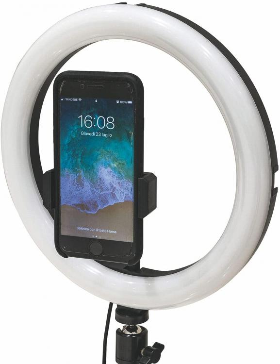 Kooper Ring Light Lampada Selfie E Treppiedi Da Terra Tavolo Supporto Smartphone