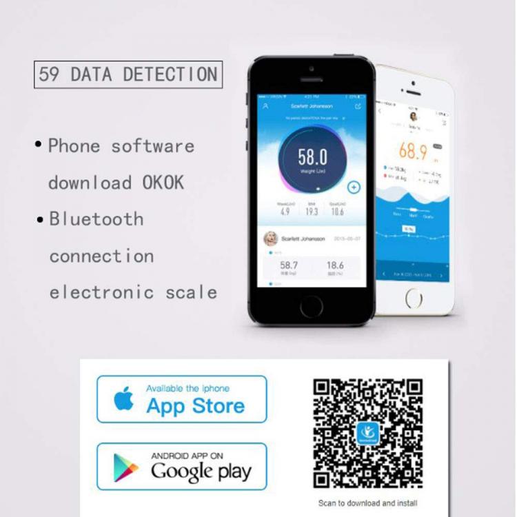 BILANCIA PESAPERSONE INTELLIGENTE BLUETOOTH DIGITALE ELETTRONICA 180KG CALORIE