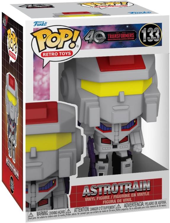 Funko Pop ! Retro Toys 40 Years Transformers - (133) Astrotrain Vinyl Figure 9Cm