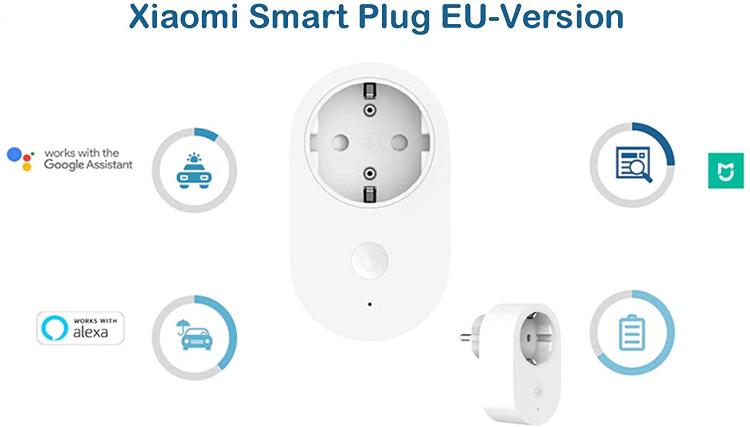 Xiaomi Presa Smart Mi Smartplug Intelligente Wifi Compatibile Google Home Alexa