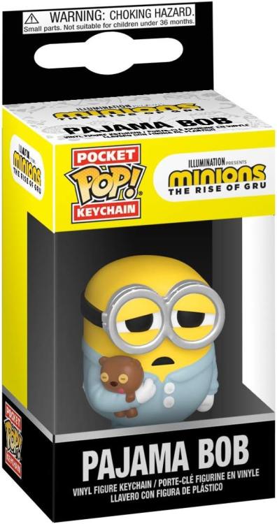 Funko Pop ! Keychain Pocket Minions 2 The Rise Of Gru (Pajama Bob) Portachiavi