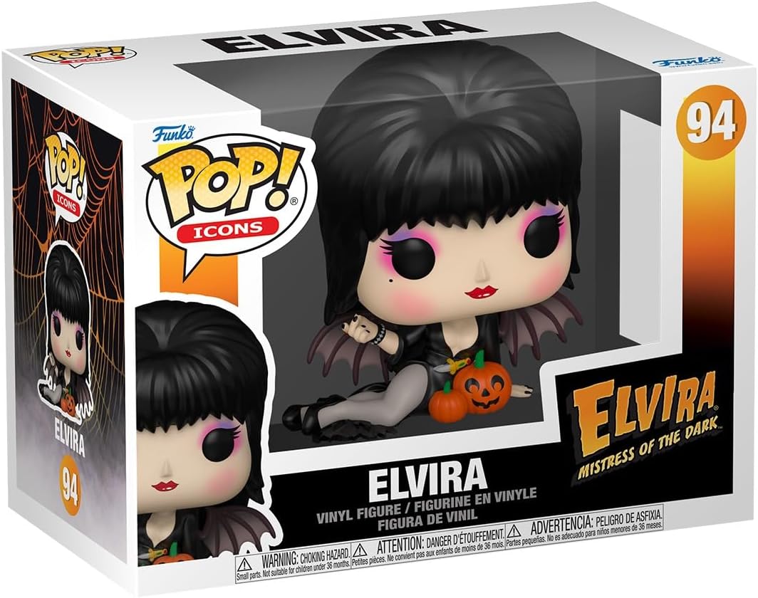 Funko Pop ! Icons - Elvira Mistress Of The Dark (94) Elvira Vinyl Figure 9cm