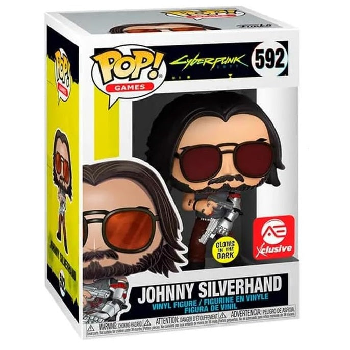 Funko Pop ! Games - Cyberpunk 2077 - (592) Johnni Silverhand - Gitd - Figure 9Cm