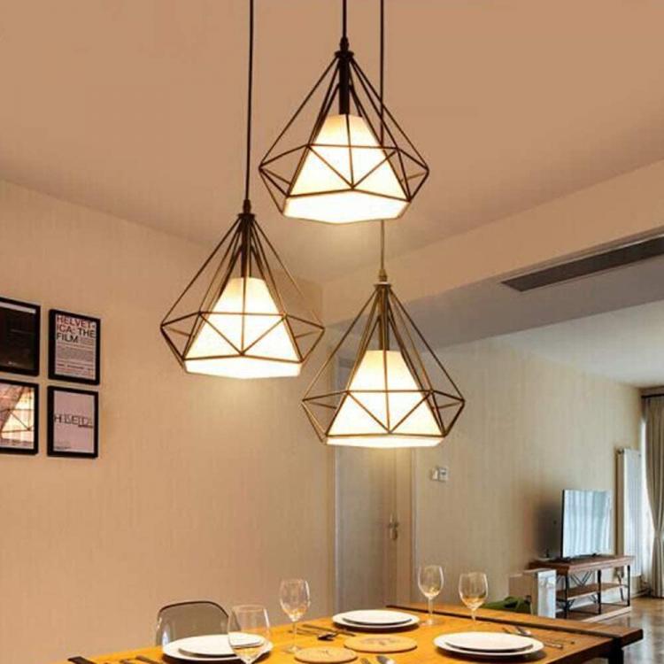 Lampadario Da Arredo Design Moderno Con Struttura Metallo Tessuto E27 Nero B20-N