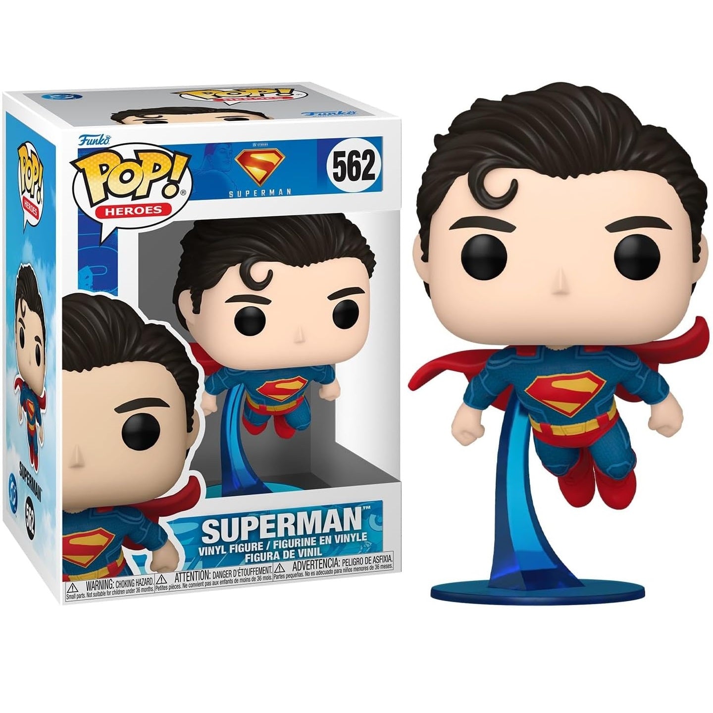 Funko Pop ! Heroes DC Superman - (562) Superman 2025 Movie Figure 9cm