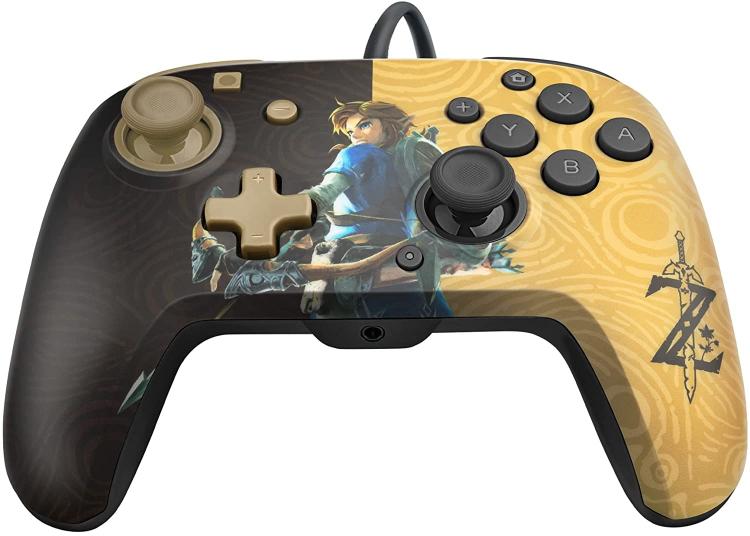 Pdp Nintendo Switch Controller Faceoff Deluxe + Audio Joystick Cablato Pad Zelda