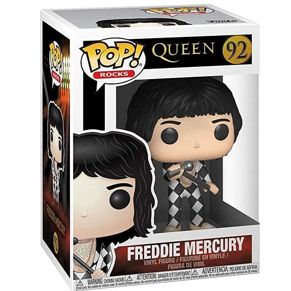 Funko Pop Rocks Queen 92 Freddie Mercury Vinyl Action Figure Music Rock Statua