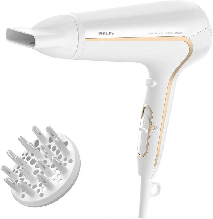 Philips Hp8232/00 Thermoprotect Ionic Asciugacapelli 2200 W Bianco Diffusore