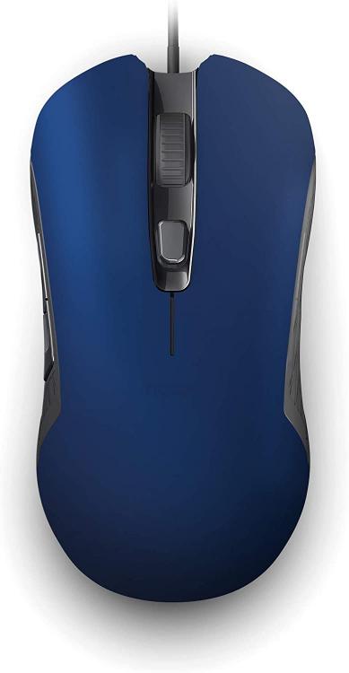 Nacon Gaming Mouse Ottico Wired Gm-110 Blu 6 Pulsanti Windows Pc Console Gioco