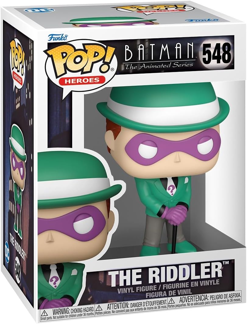 Funko Pop ! Heroes - Batman The Animated Series (548) The Riddler Figure 9Cm