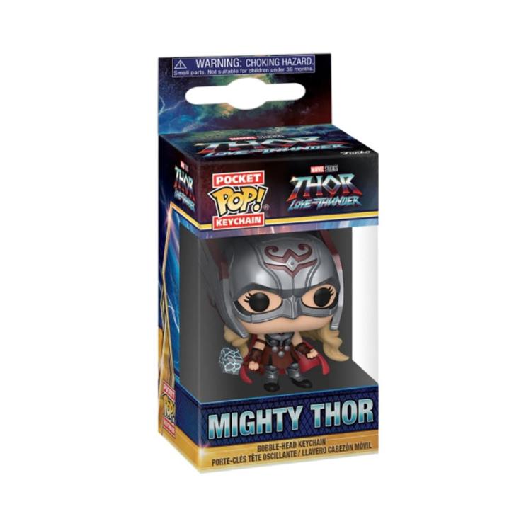 Funko Key ! Rocket - Thor Love And Thunder - Mighty Thor Figure 4Cm Portachiavi