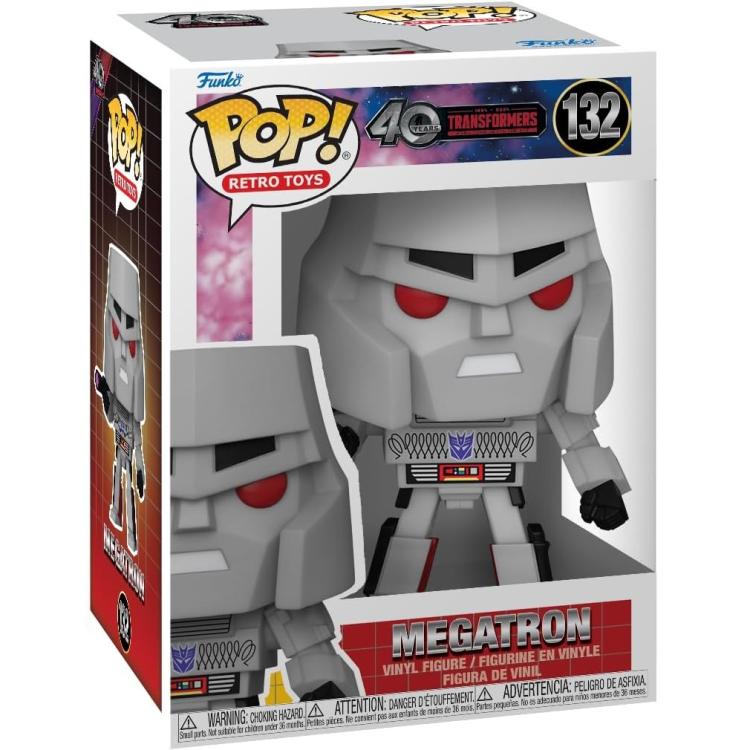 Funko Pop ! Retro Toys - 40 Year Transformers (132) Megatron Vinyl Figure 9Cm