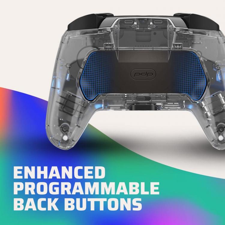 Pdp Controller Wireless Nintendo Switch Afterglow Deluxe Prismatic Pad Led Nuovo
