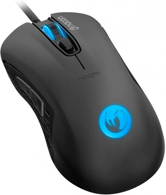 Nacon Gaming Mouse Ottico Wired Gm-110 Nero 6 Pulsanti Windows Pc Console Gioco