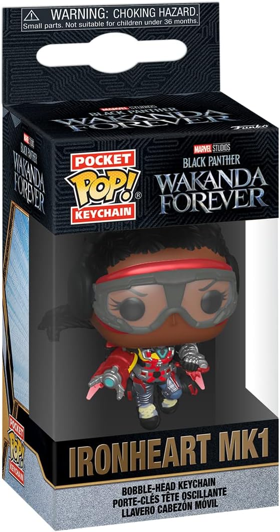 Funko Pop ! Pocket Keychain Wakada Forever (Ironheart MK1) Key Portachiavi