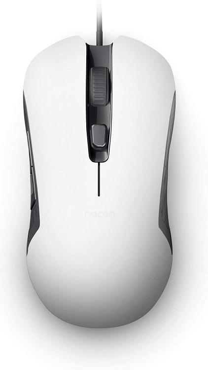 Nacon Gaming Mouse Ottico Wired Gm-110 Bianco 6 Pulsanti Windows Pc Console