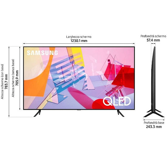 Samsung Qled 4K 55" Quantum Hdr Qe55Q60Tauxzt Tv Wifi Smart Tv Ps4 Netflix Pc