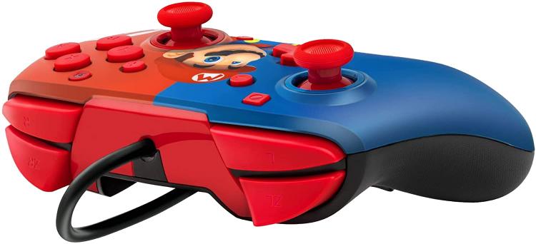 Pdp Nintendo Switch Controller Faceoff Deluxe + Audio Joystick Cablato Pad Mario