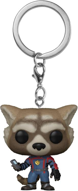 Funko Pop ! Keychain Marvel Guardians Of The Galaxy - (Rocket) Portachiavi Vinyl