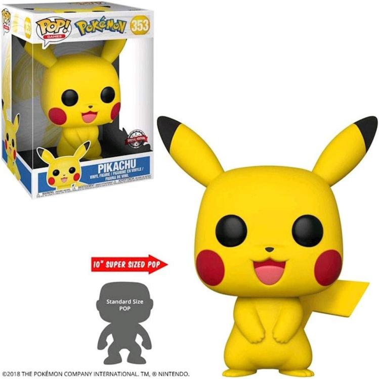 Funko Pop ! Games Pokemon Pikachu (353) Figure 25 Cm Big Size Special Edition