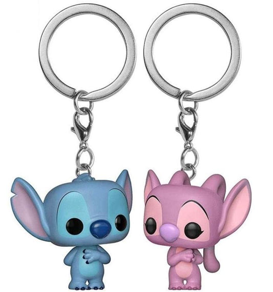 Funko Pocket Pop! Keychain - Disney Lilo & Stitch (2 Pack) Stitch & Angel Figure
