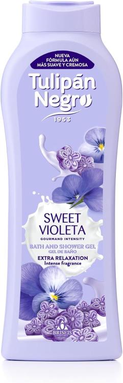 Tulipan Negro Shower Gel Bagno Crema Doccia (Sweet Violeta) Bagnoschiuma 650Ml