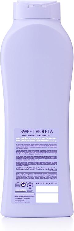 Tulipan Negro Shower Gel Bagno Crema Doccia (Sweet Violeta) Bagnoschiuma 650Ml