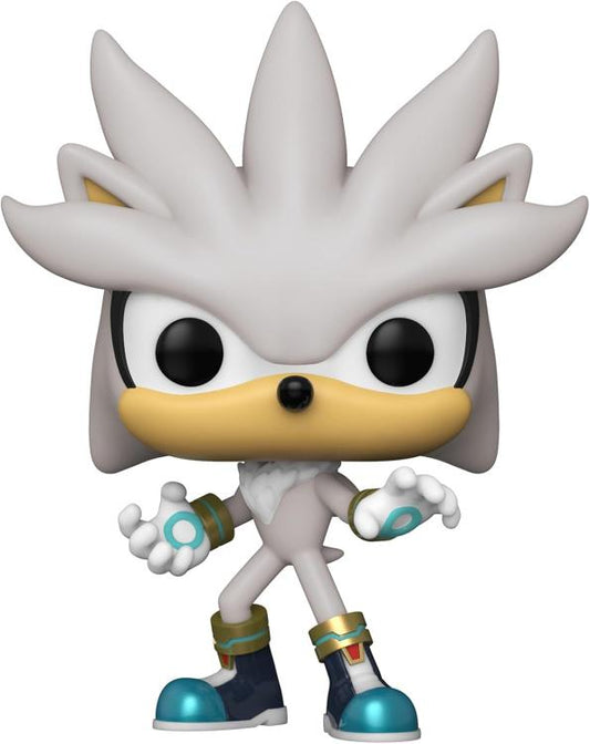 Funko Pop ! Games - Sonic The Hedgehog (633) Silver G.I.T.D Special Figure 9Cm
