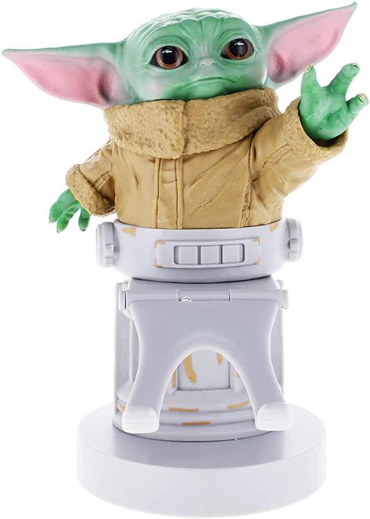 Cable Guys Star Wars Baby Yoda Statuetta Stand Per Smartphone E ControllerGioco
