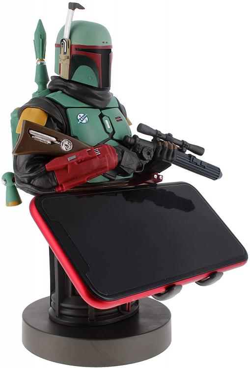 Cable Guys Star Wars Boba Fett Statuetta Stand Per Smartphone E Controller Gioco
