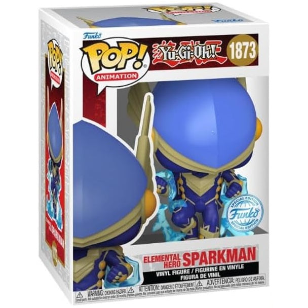 Funko Pop ! Animation - Yu-Gi-Oh (1873) Elemental Hero Sparkman Vinyl Figure 9Cm