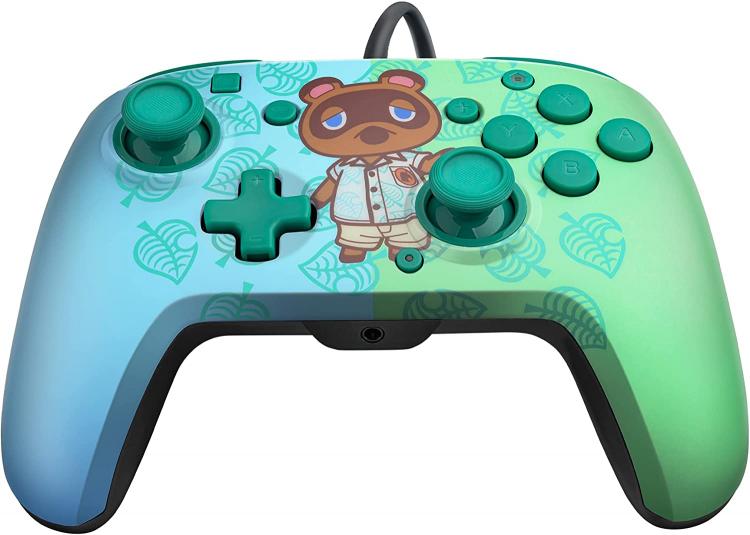 Pdp Nintendo Switch Controller Faceoff Deluxe + Audio Cablato | Animal Crossing