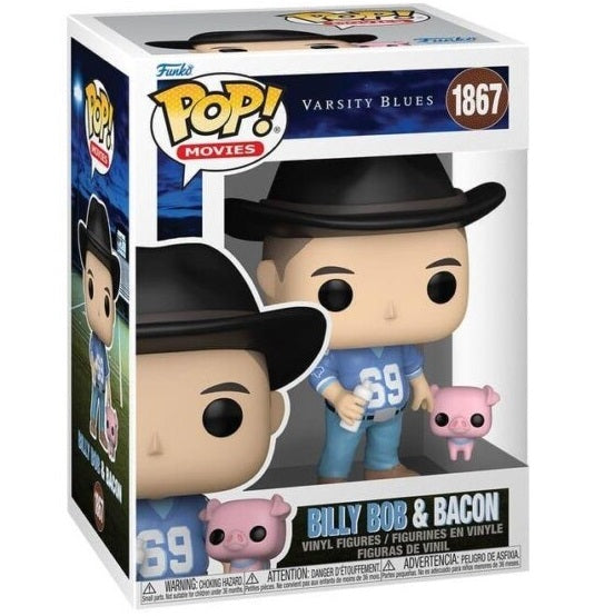 Funko Pop ! Movies - Varsity Blues (1867) Billy Bob & Bacon Vinyl Figure 9Cm
