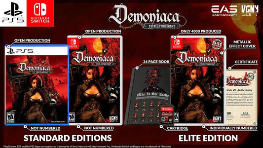 DEMONIACA EVERLASTING NIGHT PS5 GIOCO IMPORT MULTILINGUA PLAYSTATION 5 NUOVO
